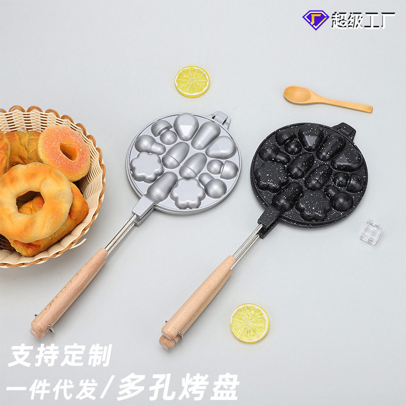 章丘现货蛋糕模具家用椭圆形烘培工具厨房鸡蛋仔梅花烤盘