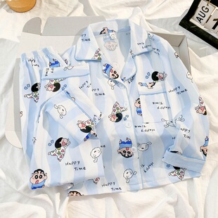 男孩青少年中大童卡通家居服 春秋季 儿童睡衣2026新款 男童纯棉长袖