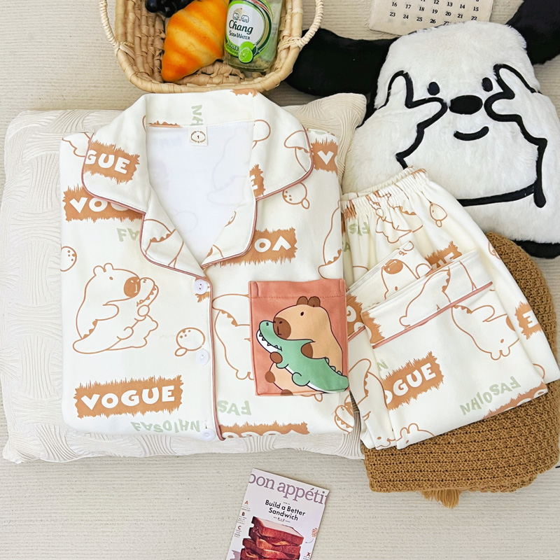 男童德绒睡衣秋冬保暖套装双面磨毛中大童秋衣秋裤加厚儿童家居服