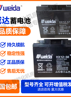 weida威达铅酸蓄电池HX12-17 12V7AH17A18A24A33A38A65AA消防主机