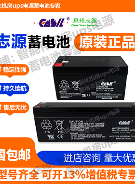志源CASIL蓄电池CA1212 1222消防12V1.2AH 2.2AH防火卷帘门报警器