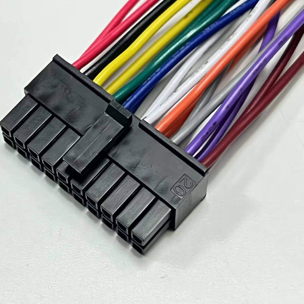 43025-2000连接线，430252000配UL1061 20AWG线，molex3.0双排20P