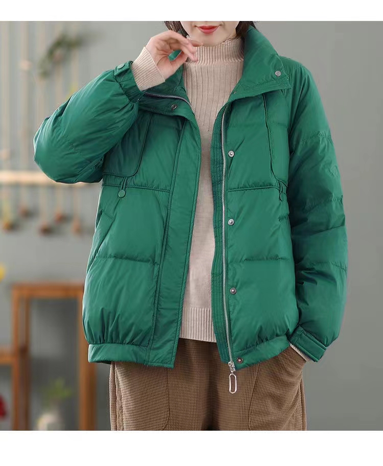 反季清仓羽绒服女款轻薄短款白鸭羽绒服