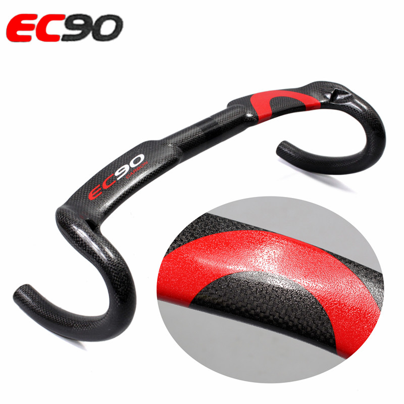 2024新款 正品 EC90全碳纤维 公路车弯把破风把手跑车把 颗粒外观