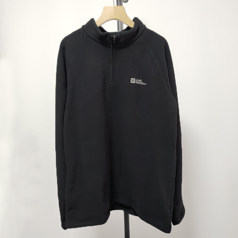 奥莱正品狼爪抓绒衣男25秋冬立领套头打底衫保暖半拉链卫衣A65470