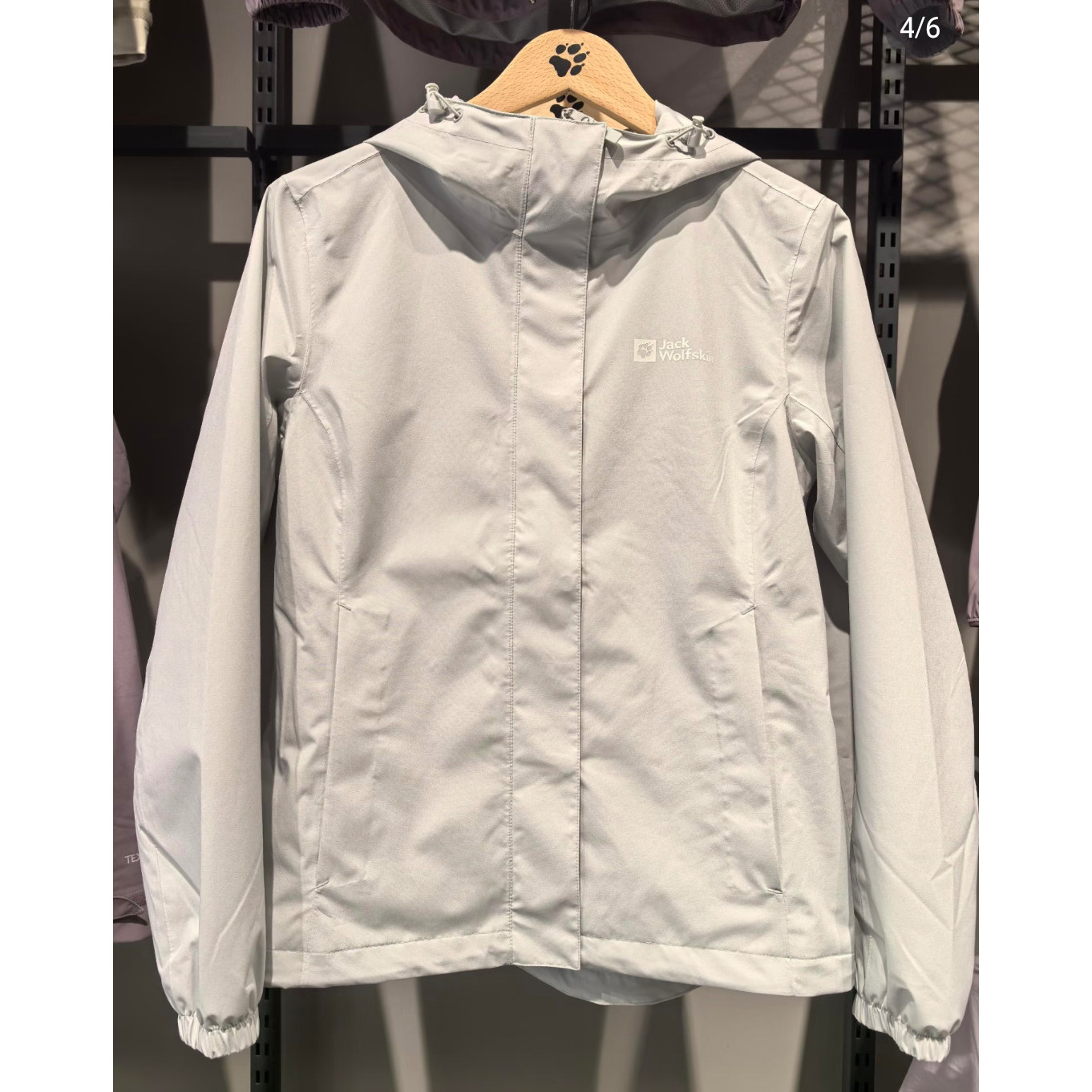 26春夏JackWolfskin狼爪冲锋衣女户外运动防水连帽夹克外套A64204