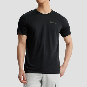 JackWolfskin狼爪速干T恤男士徒步吸湿快干透气圆领短袖5819153