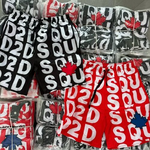 【现货秒发】潮牌字母D2满印短裤男女初中学生休闲运动短裤沙滩裤