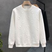 男士 提花卫衣秋冬新款 保暖圆领长袖 清仓捡漏新款 潮牌时尚 潮流衣服