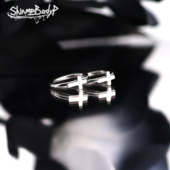 Shinma 祷告十字 136钛合金十字架哥特风卡扣耳环耳骨环唇环