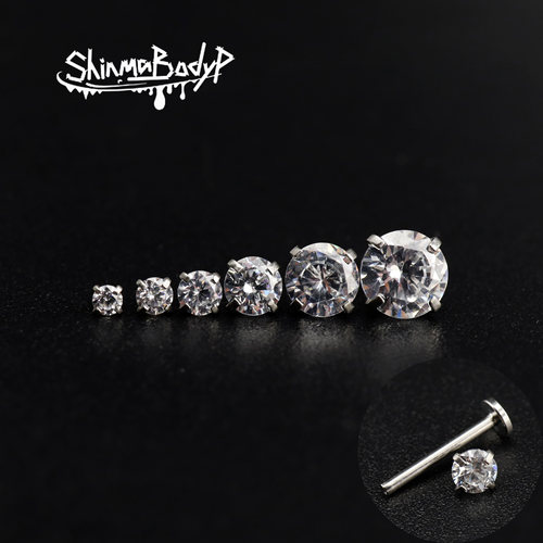 Shinma钛钢爆闪9A锆石内螺纹唇钉