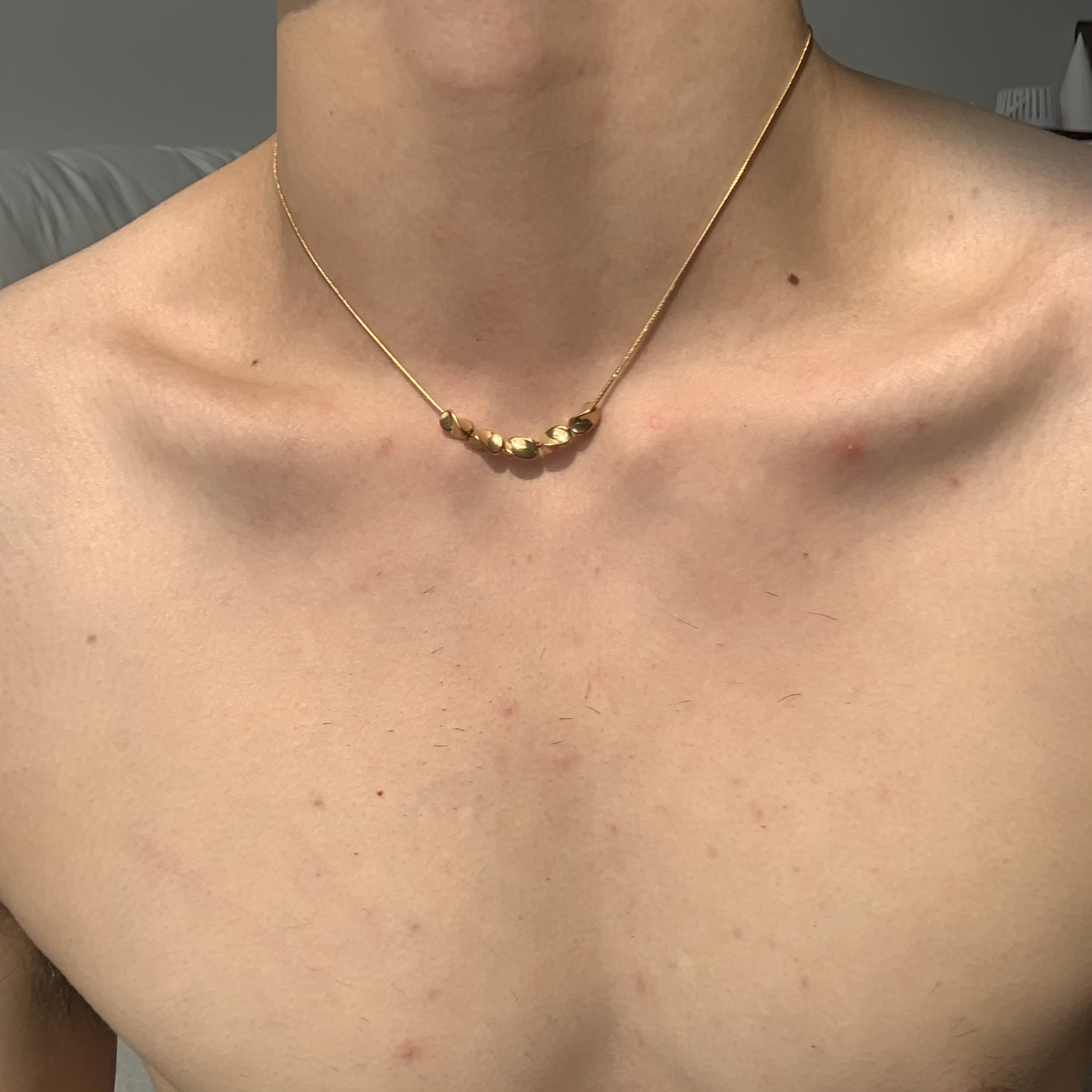 钛钢细链情侣项链不易掉色