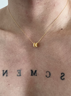 SCMEN S925纯银素链小蛮腰项链简约气质轻奢锁骨链礼物银饰项链