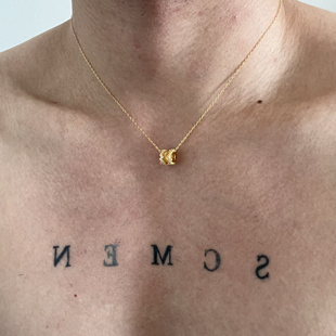 SCMEN S925纯银素链小蛮腰项链简约气质轻奢锁骨链礼物银饰项链