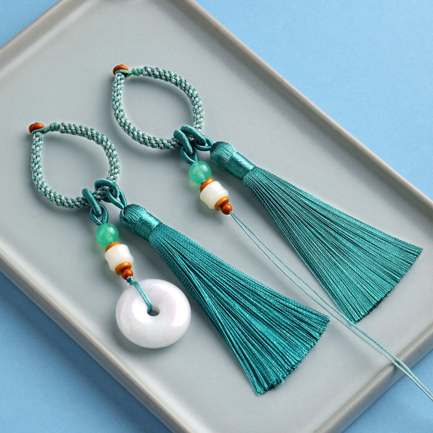 古风双色编织DIY包挂绳钥匙绳手把件半成品翡翠平安扣流苏穗子,饰品/流行首饰/时尚饰品新,绳,淘宝优惠券,粉丝福利购,淘宝优惠卷