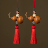 天然不开口老葫芦挂件门对门大门对客厅厕所卧室财源流苏挂饰摆件