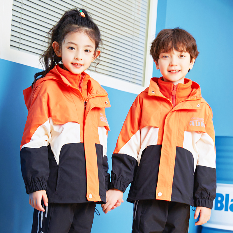小学生校服幼儿班服摇粒绒冲锋衣