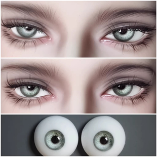 【ZP系列】bjd眼珠绿色真人风六分四分三分石膏眼/树脂眼12/14/16