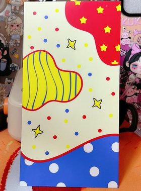 【4月5日】彩色系格子diy手机壳背景纸背卡打底纸浮雕贴纸 一张