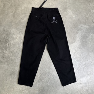 型巨帅宽松休闲裤 日系卡扣腰带长裤 斜纹布工装 Mastermind联名款