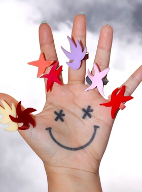 绿场小众孤品星星戒指