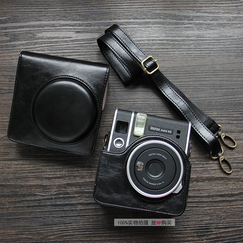 适用富士mini90相机套拍立得instax mini 40保护皮套斜挎单肩包