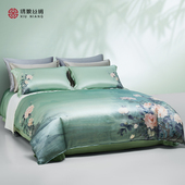 绣娘丝绸真丝床上四件套轻奢高级卧室床单被罩枕套25新款 送礼礼盒
