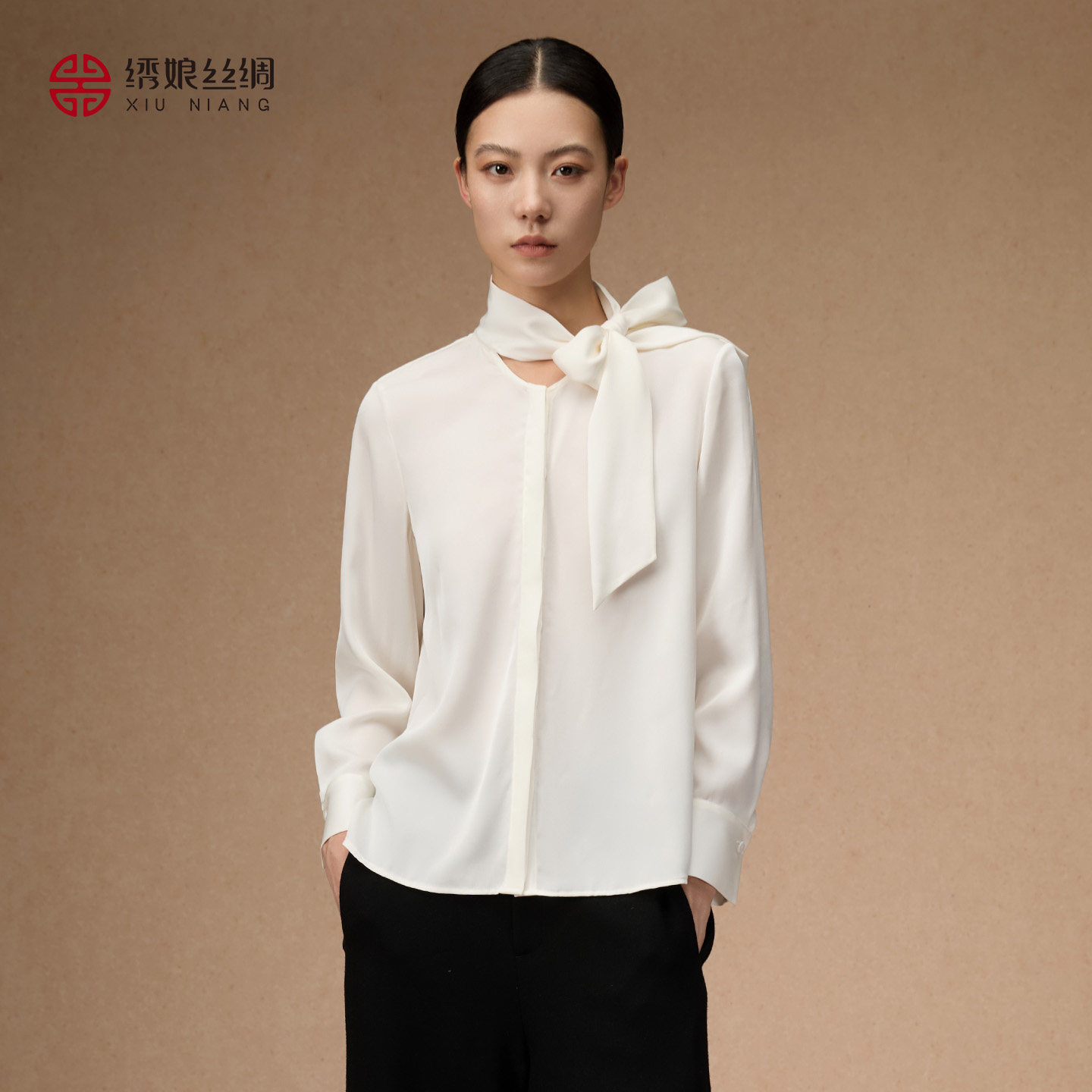 绣娘丝绸2026新款真丝衬衫桑蚕丝气质女士上衣通勤日常高智感穿搭