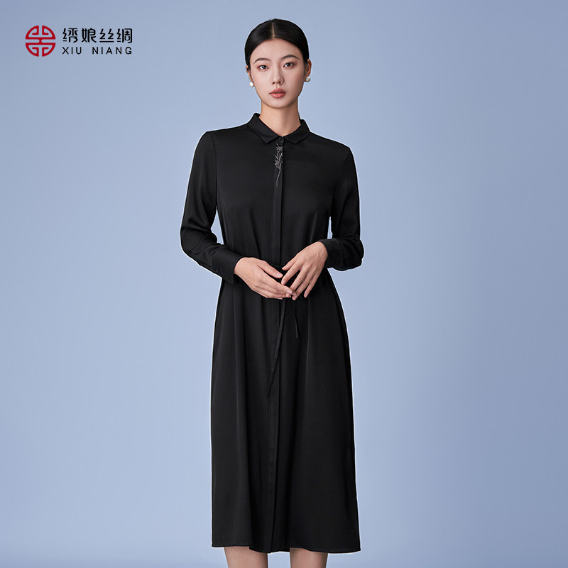 绣娘丝绸新中式长裙桑蚕丝