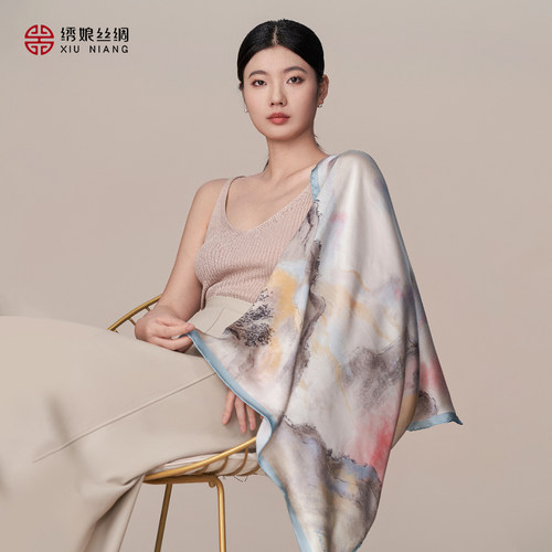 绣娘丝绸真丝百搭方巾