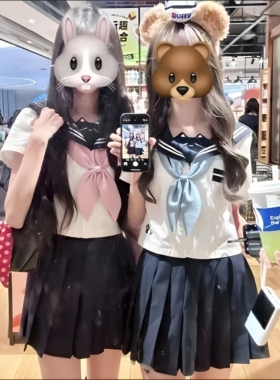 反派不中二原创正版【懒喵日记】萌款jk制服学院风甜美日系水手服