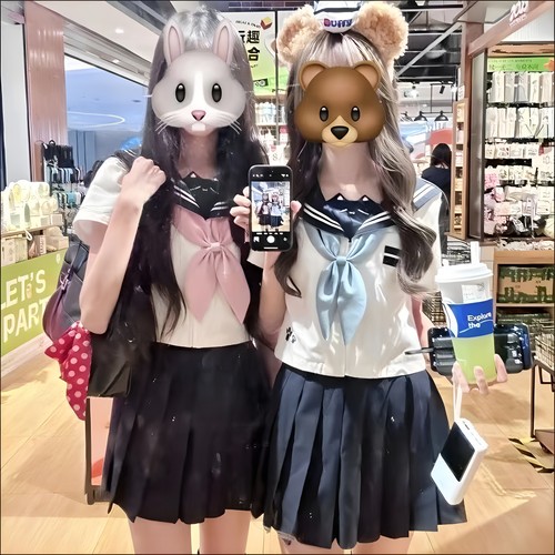 萌款jk制服学院风甜美水手服