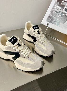 【金金宠粉】追风少女拼色小蛮腰百搭厚底休闲阿甘鞋 A1801