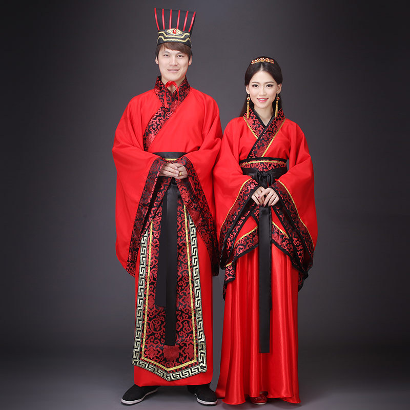 汉服唐装结婚红色汉服
