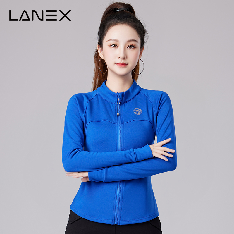 广场舞跳操运动服装春秋长袖开衫上衣健身操速干衣跳体操跳舞衣服