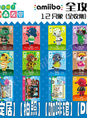 动物森友会amiibo卡【象】动森村民庞克斯茉莉大大泡芙莎莉阿三