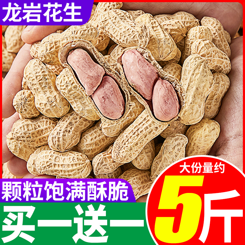 比比赞龙岩花生蒜香五香水煮味花生米带壳休闲食品福建小零食炒货