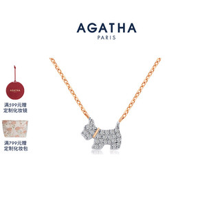 瑷嘉莎法兰西小狗项链轻奢锁骨链女高级感 AGATHA 520礼物