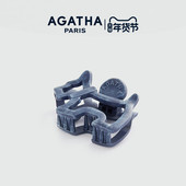 AGATHA 瑷嘉莎丹宁牛仔系列发夹小狗抓夹鲨鱼夹法式 新年礼物