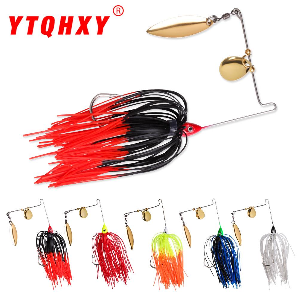 跨境胡须佬复合亮片路亚饵旋转淡水海钓鲈鱼翘嘴路亚假饵8.2g/10g