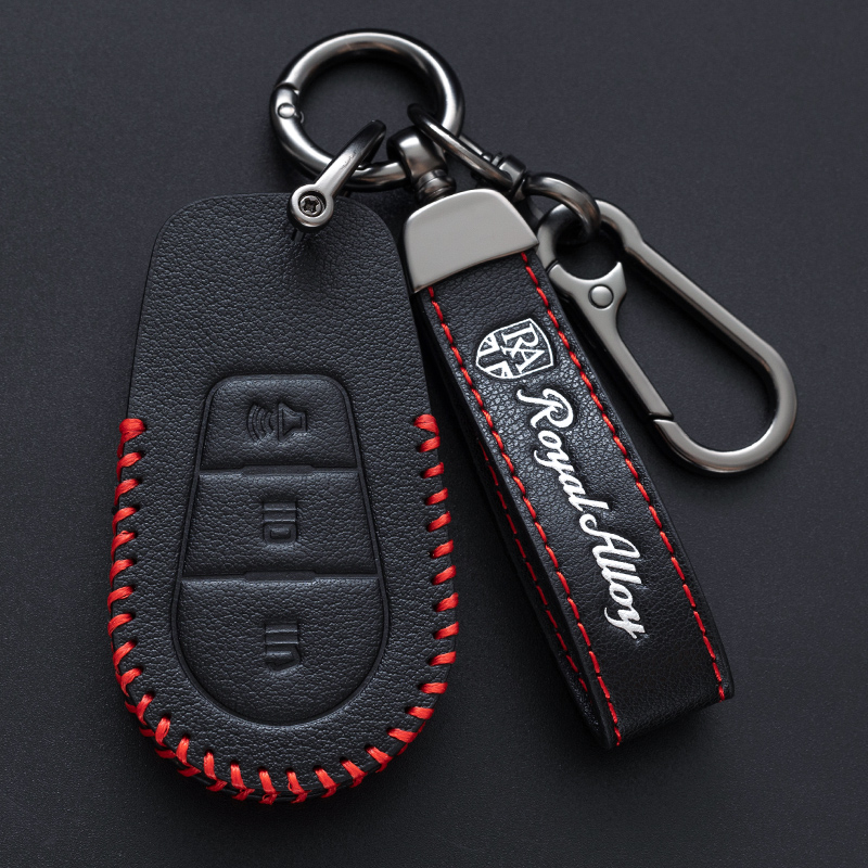 适用RA GT150钥匙套真皮ROYAL ALLOY 复古踏板摩托车钥匙保护包扣