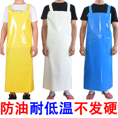 双肩背带围裙防水防油不硬