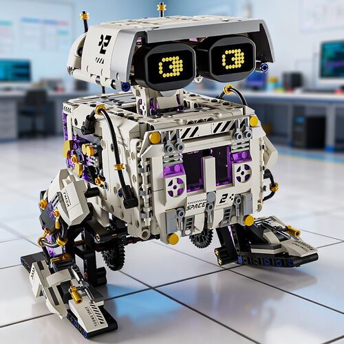 可编程遥控机器人积木益智拼装科教电动玩具儿童男孩生日礼物新款