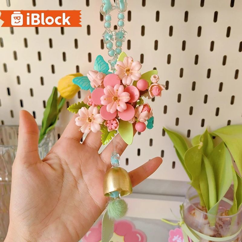 花愿祈创意壁挂积木花束手工diy永生花摆件女神节教师节女孩礼物