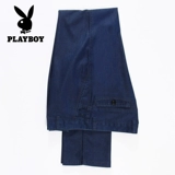 Playboy, джинсы, тонкие штаны для отдыха, свободный прямой крой, для среднего возраста