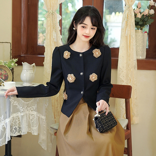 RIERA2024新款韩系西服上衣高腰半身裙两件套减龄一整套入秋穿搭