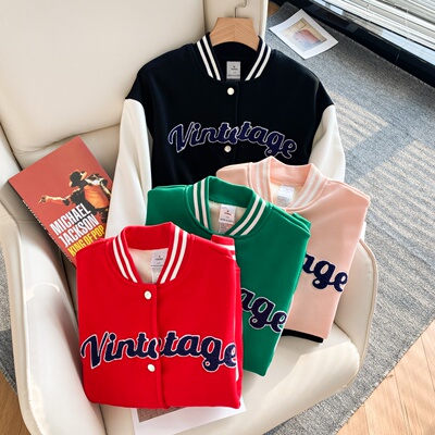 2025秋冬加绒加厚棒球服女外套