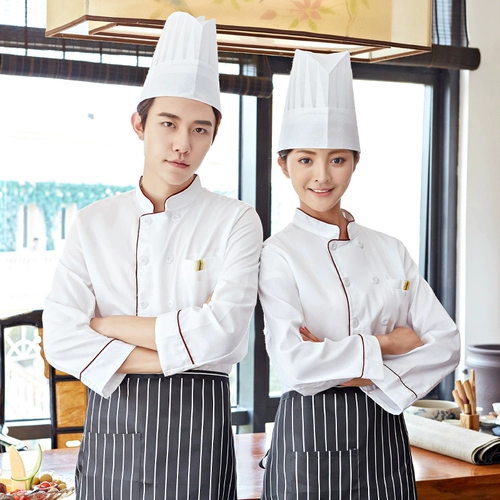 Одежда шеф-повара, покупки повторения клиентов, более 10 000 000, более 20 цветов, топы шеф-поваров, рабочая одежда, мужчины и женщины, осенняя и зимняя одежда с длинными рукавами, а также более крупное питание, столовая для выпечки школьной столовой и гостиница белая рабочая одежда