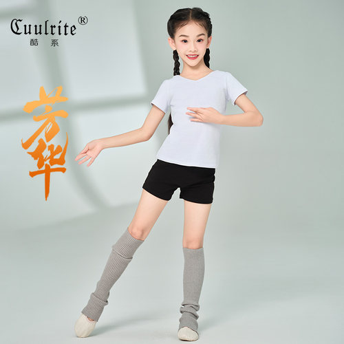 夏季女童舞蹈服练功服短袖套装