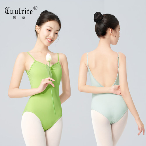 体操服成人女芭蕾舞吊带练功服